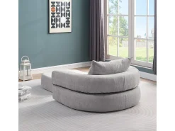Sofá-cama futon compressível, poltrona-cama versátil com almofadas.