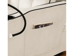 Sofá-cama individual retrátil 3 em 1 – com suporte para copos e suporte para telefone, sofá-cama, cadeira de dormir, cadeirão