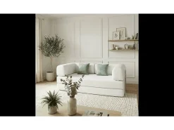 Sofá-cama Kaia - branco/sálvia