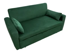 Sofá-cama MATT de 2 lugares em veludo verde