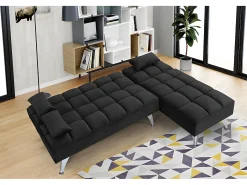 Sofá-Cama Noelia XL Chaise Longue 234cm Cinza