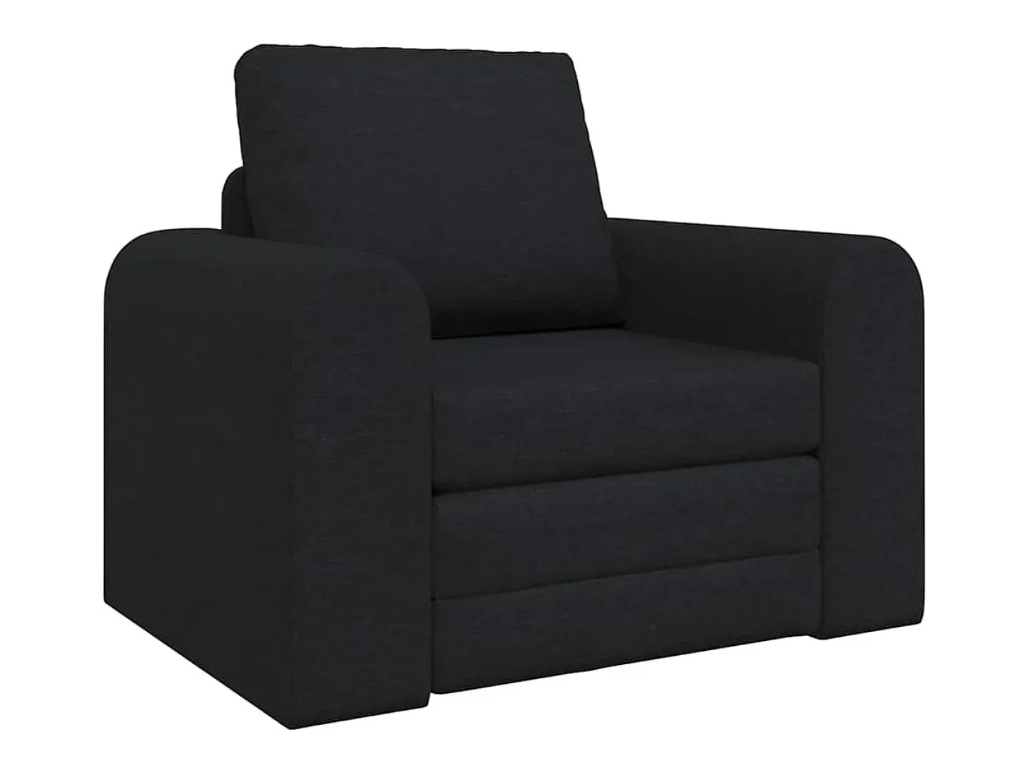 Sofá-Cama Preto 98 x 71 x 83 cm tecido