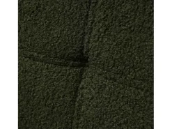 Sofá-cama reto de 2 lugares em sherpa verde, encosto dobrável em 3 posições - 175x64x72cm