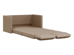 Sofá-cama sem pés 112x174x55 cm couro artificial cappuccino PT683121