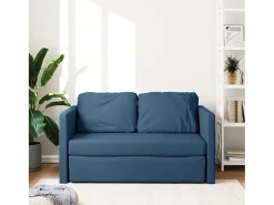 Sofá-cama sem pés 112x174x55 cm tecido azul PT948400