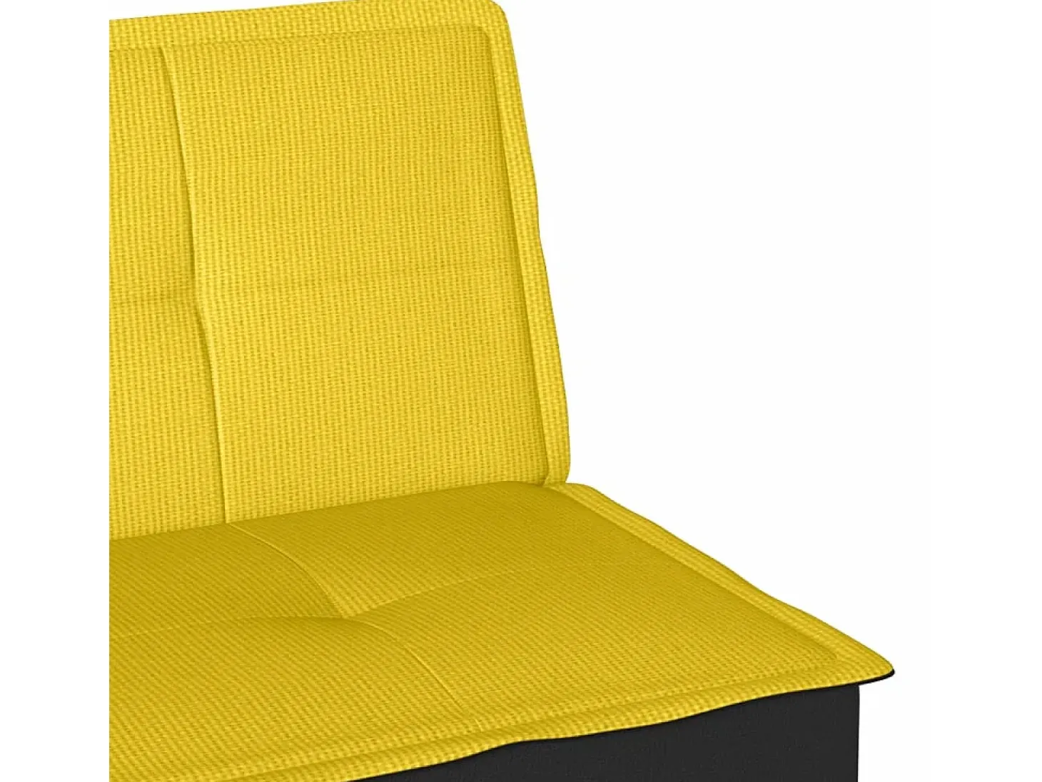 Sofá-cama tecido amarelo-claro