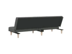 Sofá-cama tecido cinzento-escuro PT745431