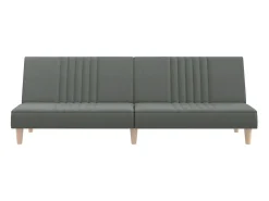 Sofá-cama tecido cinzento-escuro PT745431
