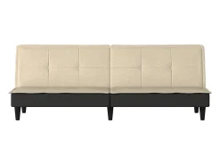 Sofá-cama tecido creme