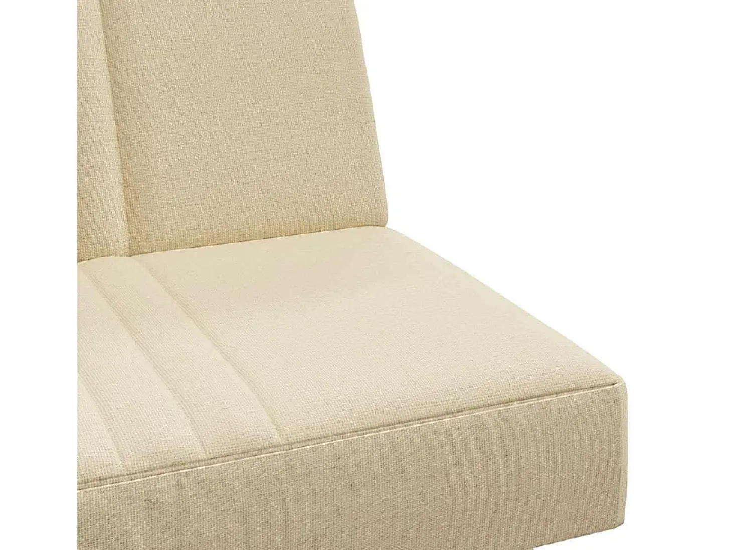 Sofá-cama tecido creme