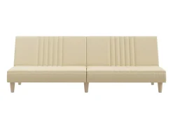 Sofá-cama tecido creme