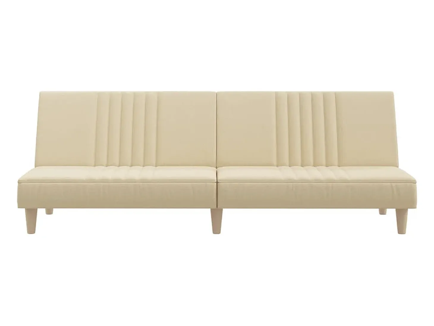 Sofá-cama tecido creme
