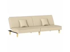 Sofá-cama tecido creme PT912584