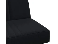 Sofá-cama tecido preto