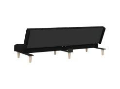 Sofá-cama tecido preto PT430170