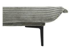 Sofá-cama VELARIS – Tecido de veludo cinza escuro – Estrutura de madeira – Colchão integrado – Elegante e compacto