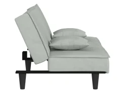 Sofá-cama veludo cinzento-claro PT215377