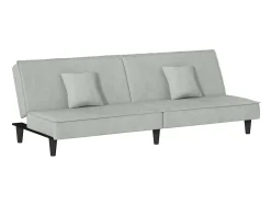 Sofá-cama veludo cinzento-claro PT215377