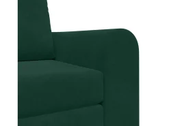 Sofá-Cama Verde Escuro 98 x 71 x 83 cm Veludo
