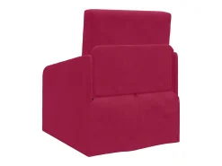 Sofá-Cama Vinho Vermelho 65 x 80 x 83 cm Veludo