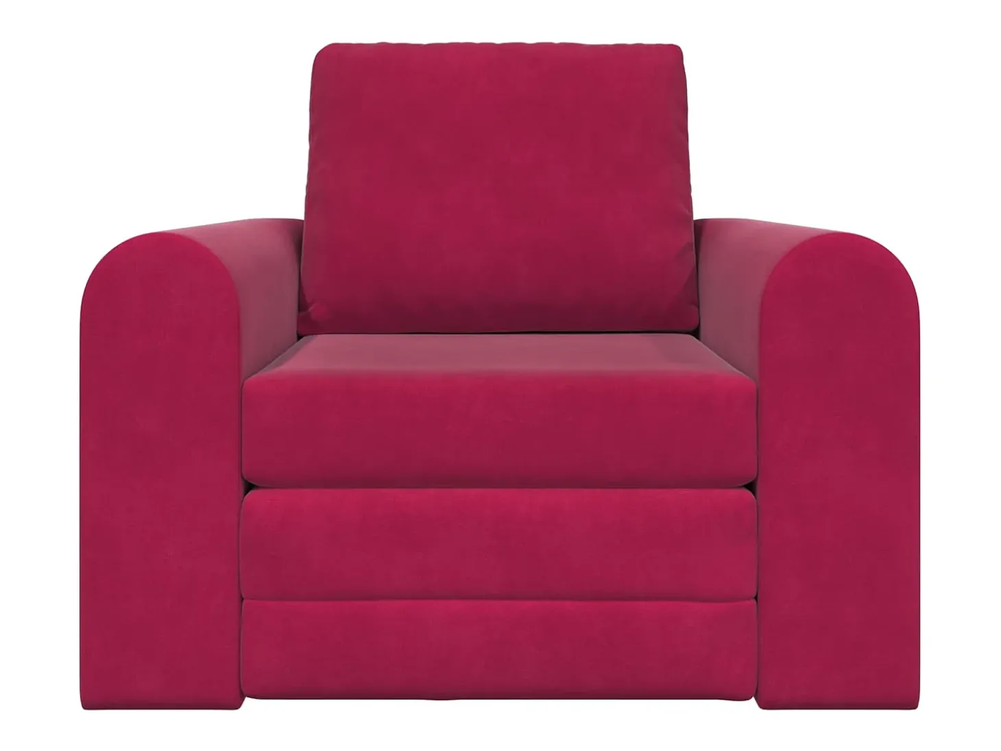 Sofá-Cama Vinho Vermelho 98 x 71 x 83 cm Veludo