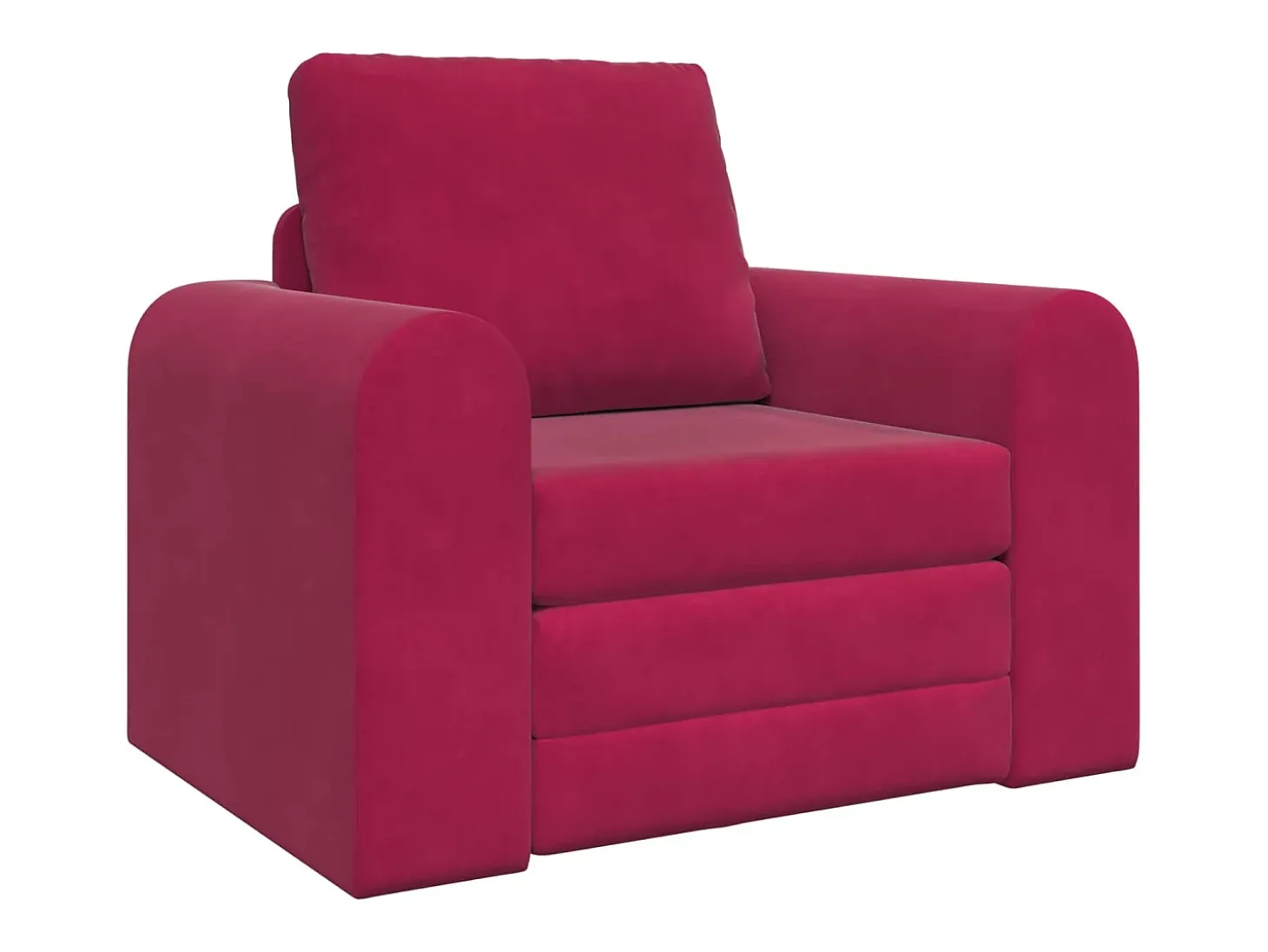 Sofá-Cama Vinho Vermelho 98 x 71 x 83 cm Veludo