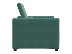 Sofá-camas retrátil individual Verde-escuro 90 x 165 x 87 cm