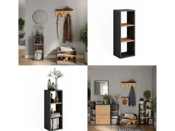 Standregal carvalho antracite/goldkraft 30x24x80.1 orlando