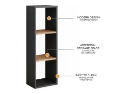 Standregal carvalho antracite/goldkraft 30x24x90.5 orlando