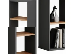 Standregal carvalho antracite/goldkraft 30x24x90.5 orlando