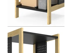 Standregal preto 40x40x107 elvia