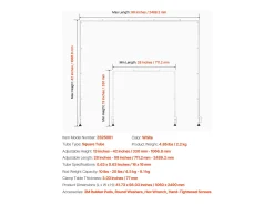 Suporte de Haste de Mesa SucceBuy com Pinças, Suporte de Arco de Mesa, Altura Ajustável 33-106.7 cm Comprimento Ajustável 71.1-249 cm, Quadro de Arco de Metal