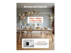 Suporte de Haste de Mesa SucceBuy com Pinças, Suporte de Arco de Mesa, Altura Ajustável 33-106.7 cm Comprimento Ajustável 71.1-249 cm, Quadro de Arco de Metal