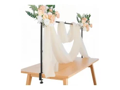 Suporte de Haste de Mesa SucceBuy com Pinças, Suporte de Arco de Mesa, 2 PCS, Altura Ajustável 33-106.7 cm Comprimento Ajustável 71.1-249 cm, Quadro de Arco