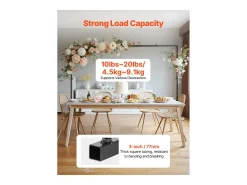Suporte de Haste de Mesa SucceBuy com Pinças, Suporte de Arco de Mesa, 2 PCS, Altura Ajustável 33-106.7 cm Comprimento Ajustável 71.1-249 cm, Quadro de Arco