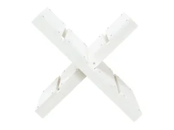 Suporte de lenha 47x39,5x48 cm madeira de pinho maciça branco PT957281