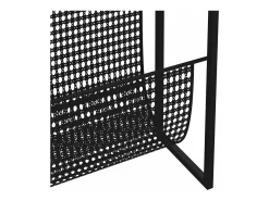 Suporte de revistas 35x15x45 cm aço preto