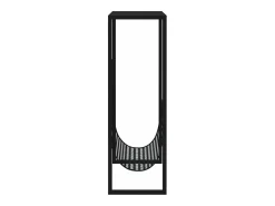 Suporte de revistas 35x15x45 cm aço preto
