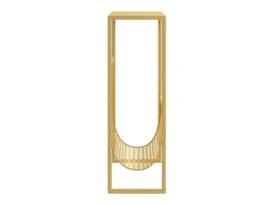 Suporte de revistas 35x15x45 cm aço dourado