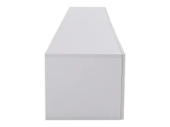 Suporte de TV branco com iluminação LED e 4 portas - Madeira MDF