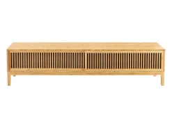 Suporte de TV de bambu com design exclusivo 180 x 40 x 38 cm cor natural código 03_0007874
