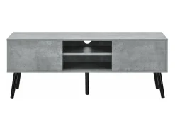 Suporte de TV de design com suporte para TV de 120 cm efeito concreto preto 03_0005863