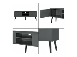 Suporte de TV de design suporte para TV de 120 cm cinza escuro/preto 03_0005864