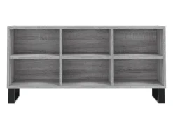 Suporte de TV multimídia prateleira de TV aparador de TV sala de jantar sala de estar quarto sonoma 1035 x 30 x 50 cm madeira projetada cinza 02_0028373