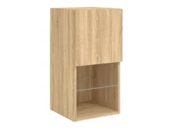 Suporte de TV multimídia prateleira de TV buffet de TV sala de jantar sala de estar quarto com LED 6 peças carvalho Sonoma madeira projetada marrom 02_0029455