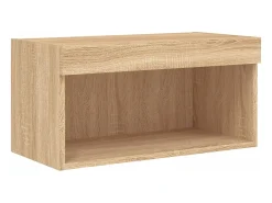 Suporte de TV multimídia prateleira de TV buffet de TV sala de jantar sala de estar quarto com LED 6 peças carvalho Sonoma madeira projetada marrom 02_0029454