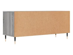 Suporte de TV multimídia prateleira de TV buffet de TV sala de jantar sala de estar quarto sonoma 100 x 345 x 445 cm madeira projetada cinza 02_0028325