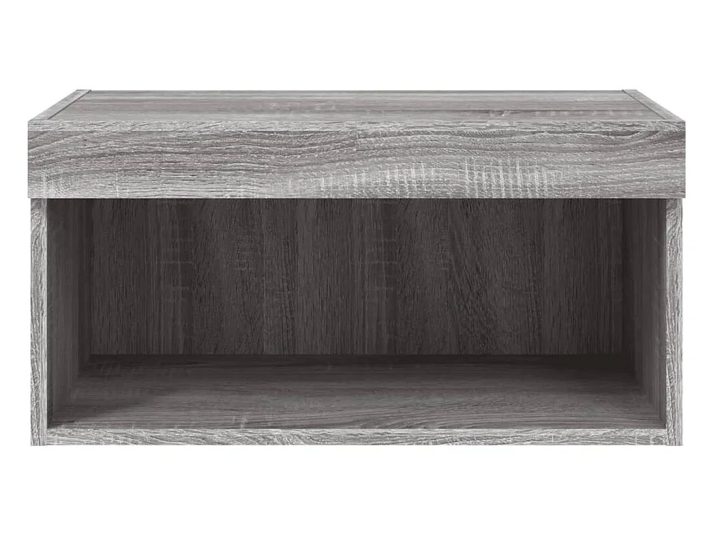 Suporte de TV multimídia prateleira de TV aparador armário de TV sala de jantar sala de estar quarto com luzes LED Sonoma 60 x 30 x 30 cm cinza 02_0026826
