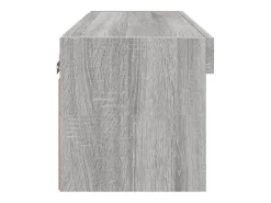 Suporte de TV multimídia prateleira de TV aparador armário de TV sala de jantar sala de estar quarto com luzes LED Sonoma 60 x 30 x 30 cm cinza 02_0026826