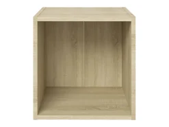 Suporte de TV multimídia prateleira de TV aparador de TV sala de jantar sala de estar quarto carvalho Sonoma 37 x 35 x 37 cm madeira de engenharia marrom 02_0027525